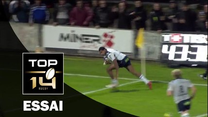TOP 14 – Agen – La Rochelle : 31-27 –  Essai 1 George TILSLEY (AGE) – J16 – saison 2015-2016
