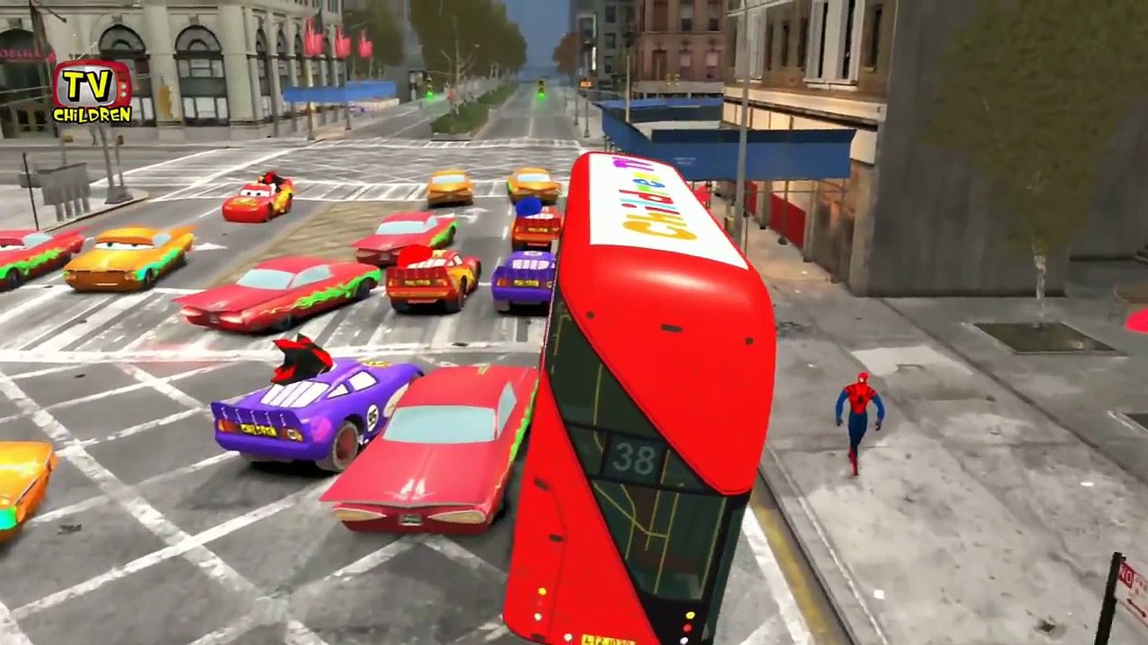 Wheels On The Bus Go Round And Round Hulk | Red Bus | Songs Nursery Rhymes for Children