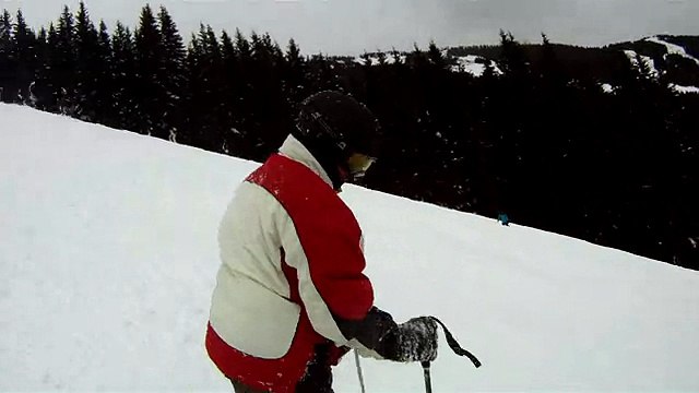 Горные лыжи Zell am See Austria Цель ам зее Австрия чорная трасса 14 Часть 2