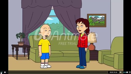 Caillou fails going to freddy fazbears pizza