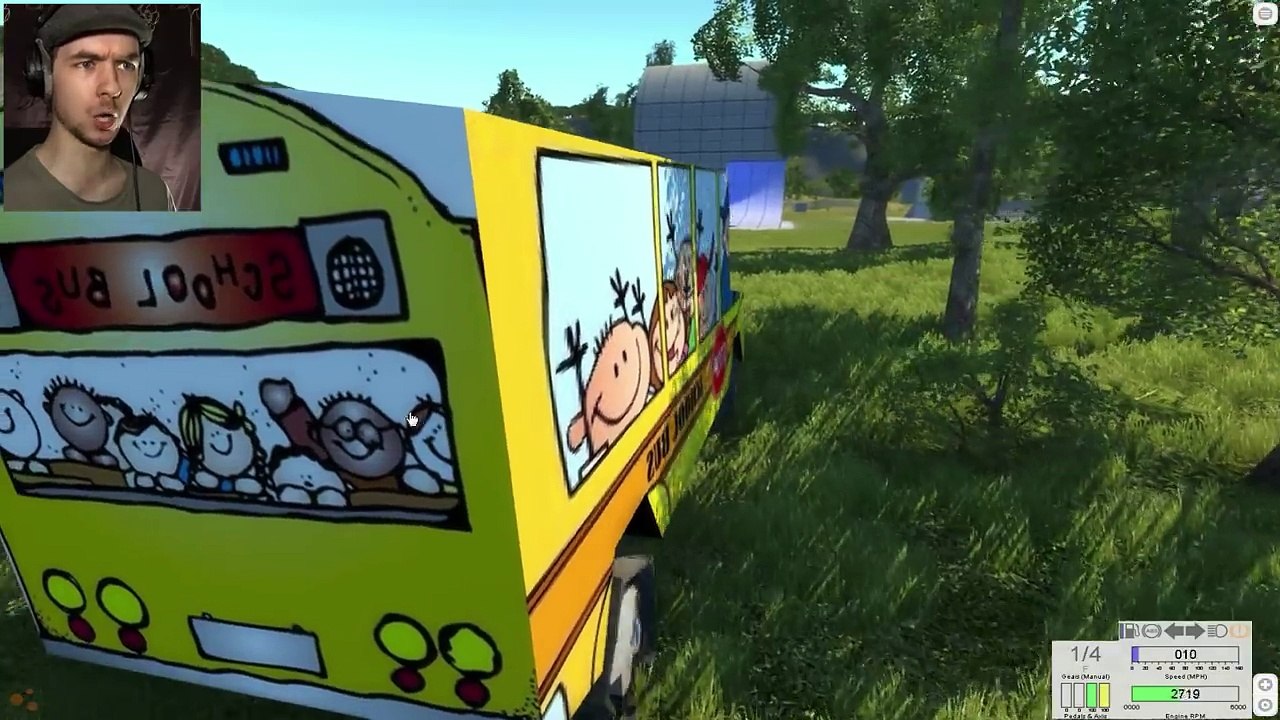 BeamNG.Drive #2 | THE WHEELS ON THE BUS GO CRASH!!