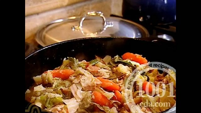 Капуста тушеная с говядиной