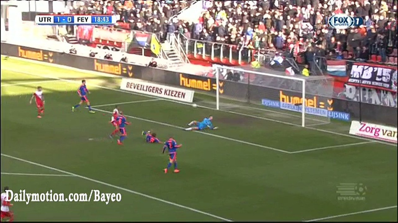 Tonny Vilhena Goal HD - Utrecht 1-1 Feyenoord - 28-02-2016