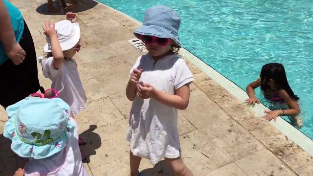 Little Girls Dancing to Cha Cha Slide