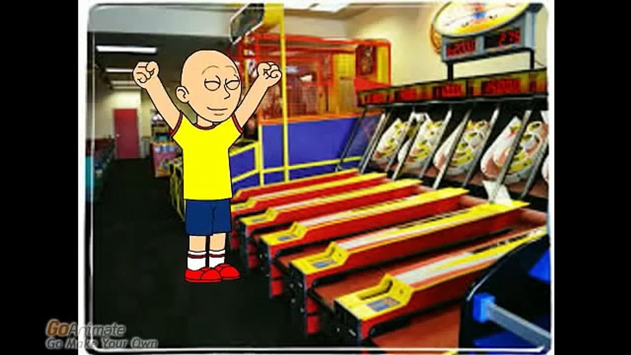 caillou goes to chuck-e-cheese/ grounded
