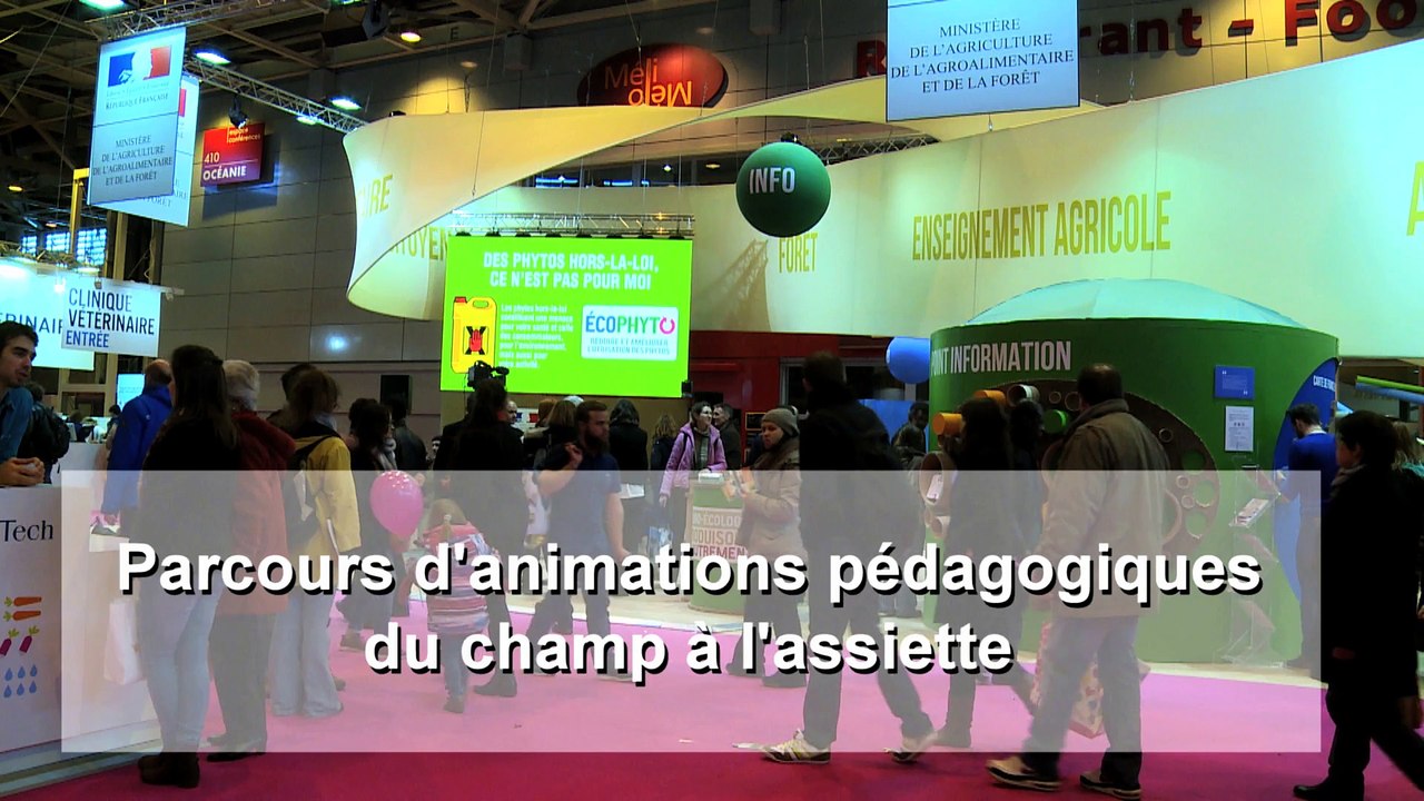 Parcours d'animations pedagogiques du champ à l'assiette