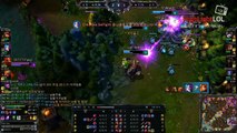 Highlight SKT T1 Faker Lulu OP play, KR Solo Q