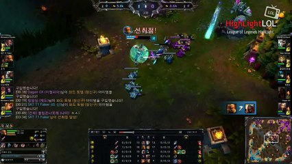 Highlight SKT Faker Insane Mid Lee Sin VS Zed, KR SoloQ