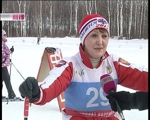 Лыжные гонки в деревне Теряево