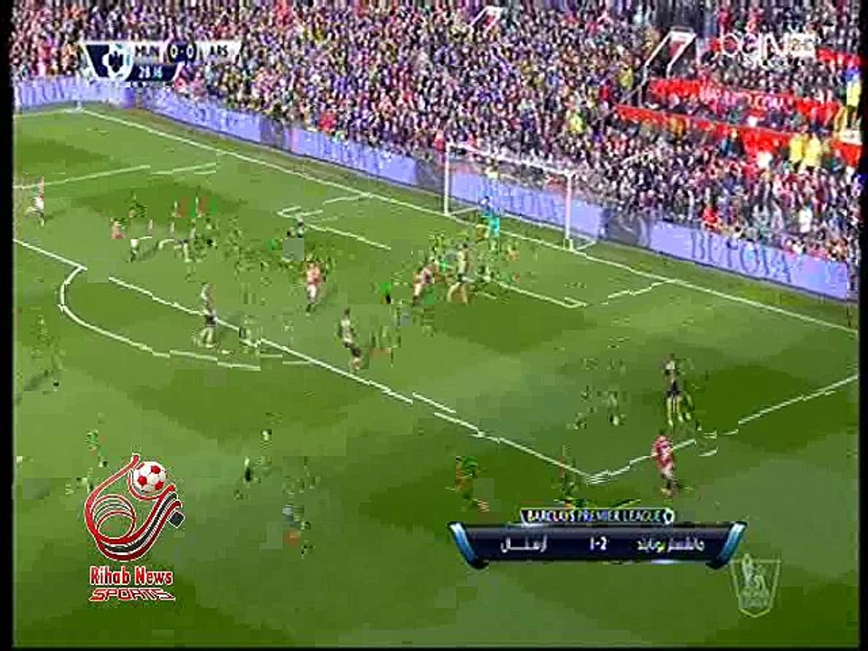 اهداف الشوط الاول لمباراة ( مانشستر يونايتد 2-1 آرسنال ) الدوري الانجليزي