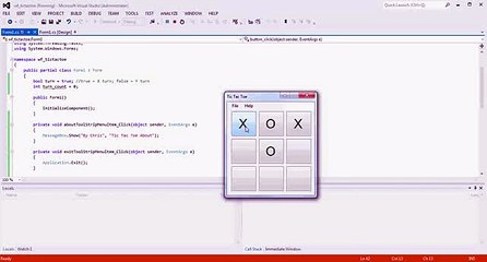 Visual Studio Winform Tic Tac Tutorial_clip3