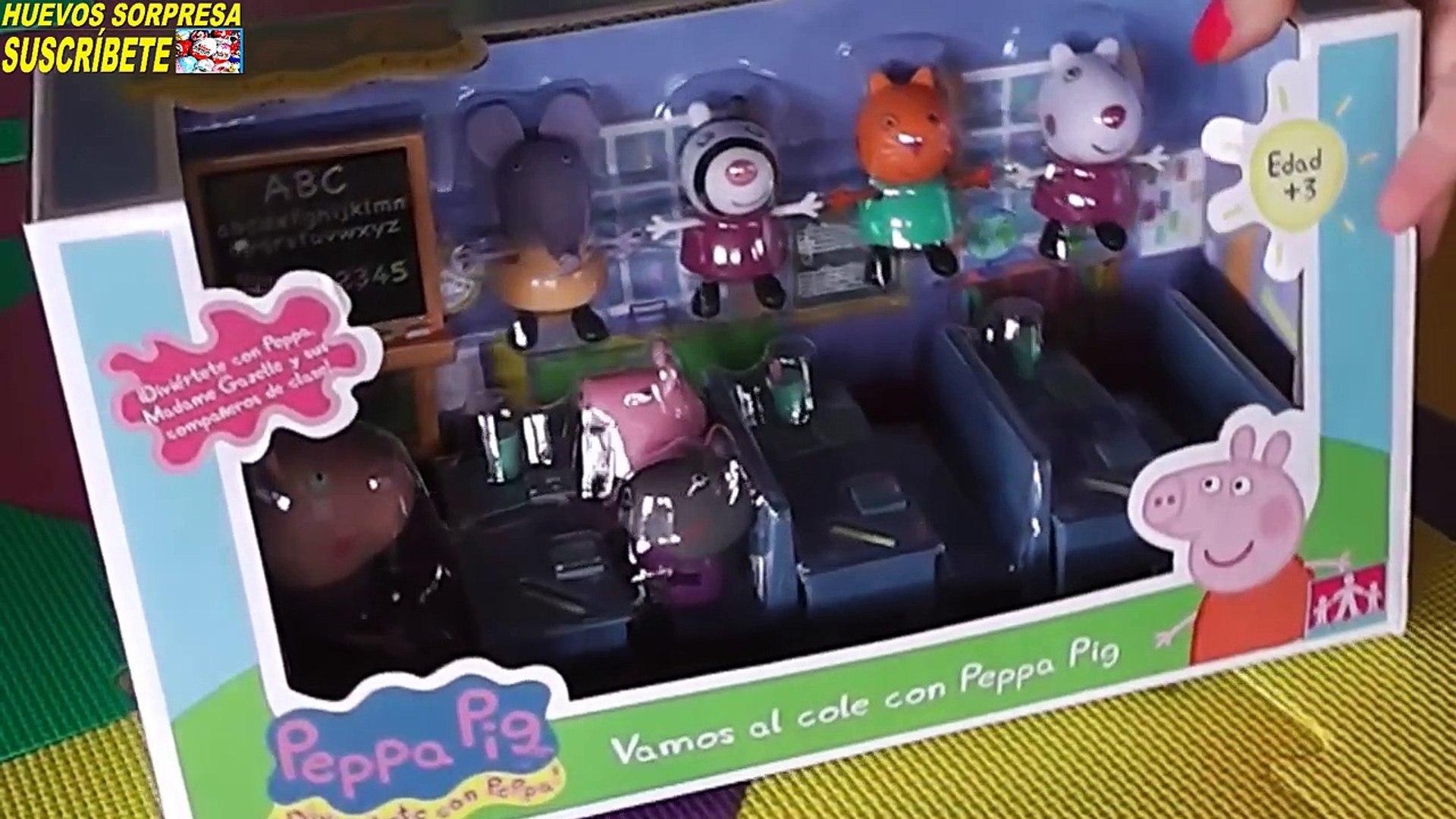 Juguete de Peppa Pig en español. Vamos al cole con Pepa la cerdita para niños y niñas - Vidéo Dailymotion