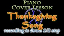 The Thanksgiving Song (Adam Sandler) Piano Cover Lesson with Chords/Lyrics