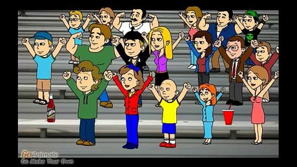 Caillou Runs On a Baseball Field and Gets Grounded