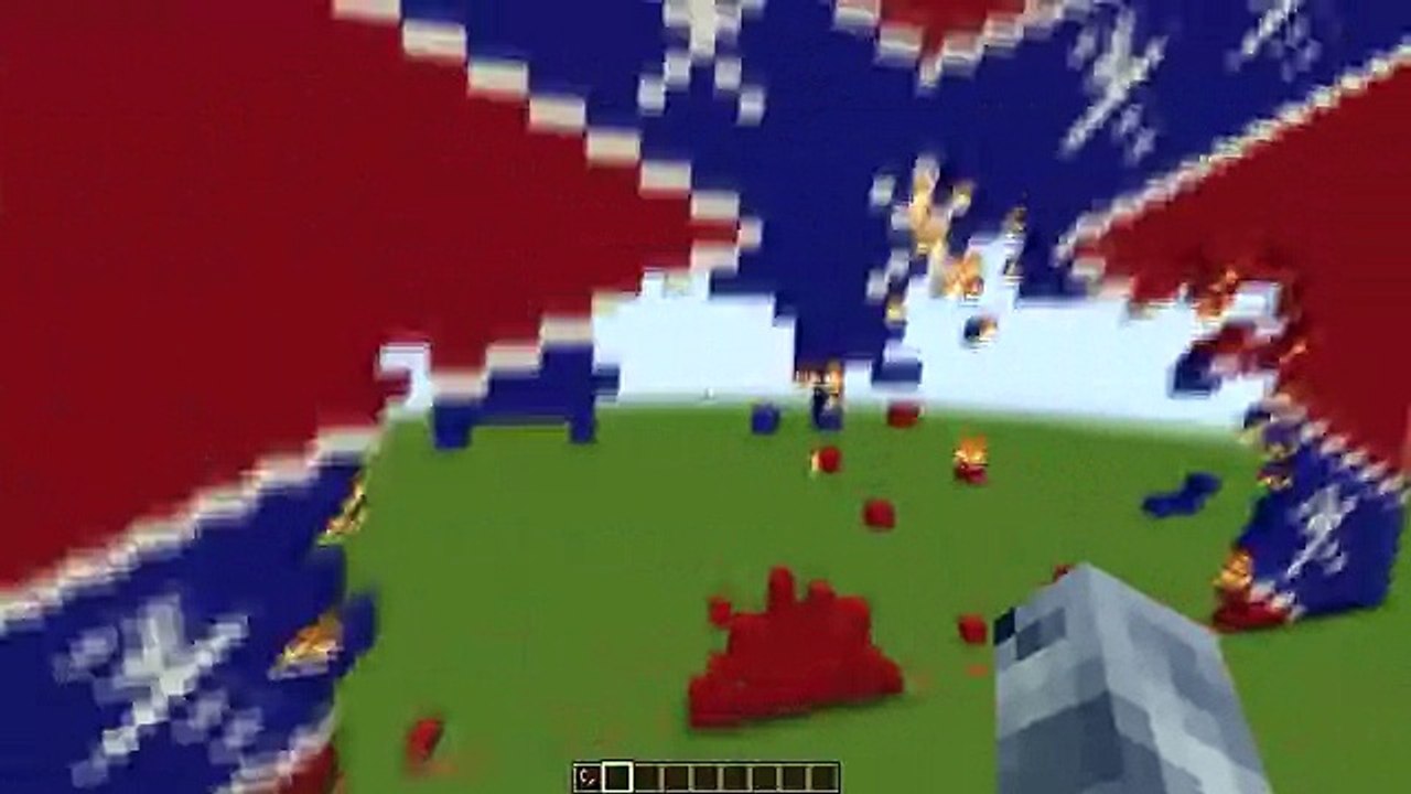 MINECRAFT- Confederate Flag Burning