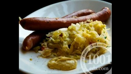 Тушеная капуста в вине