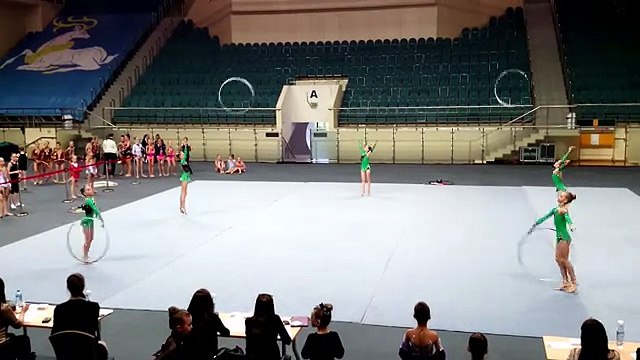 Художественная гимнастика. Команда ОГУ 2003-2004, Одинцово, обруч. Волейбольный, 21.05.2015