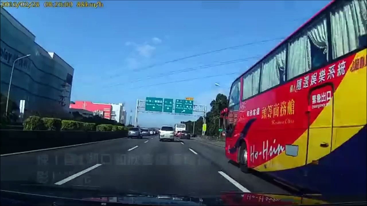 國道連環車禍 湖口和欣客運