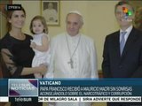 Papa Francisco recibe al presidente Mauricio Macri en el Vaticano