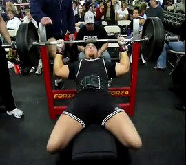 anthony carroll 430 raw bench press @ 195btw.