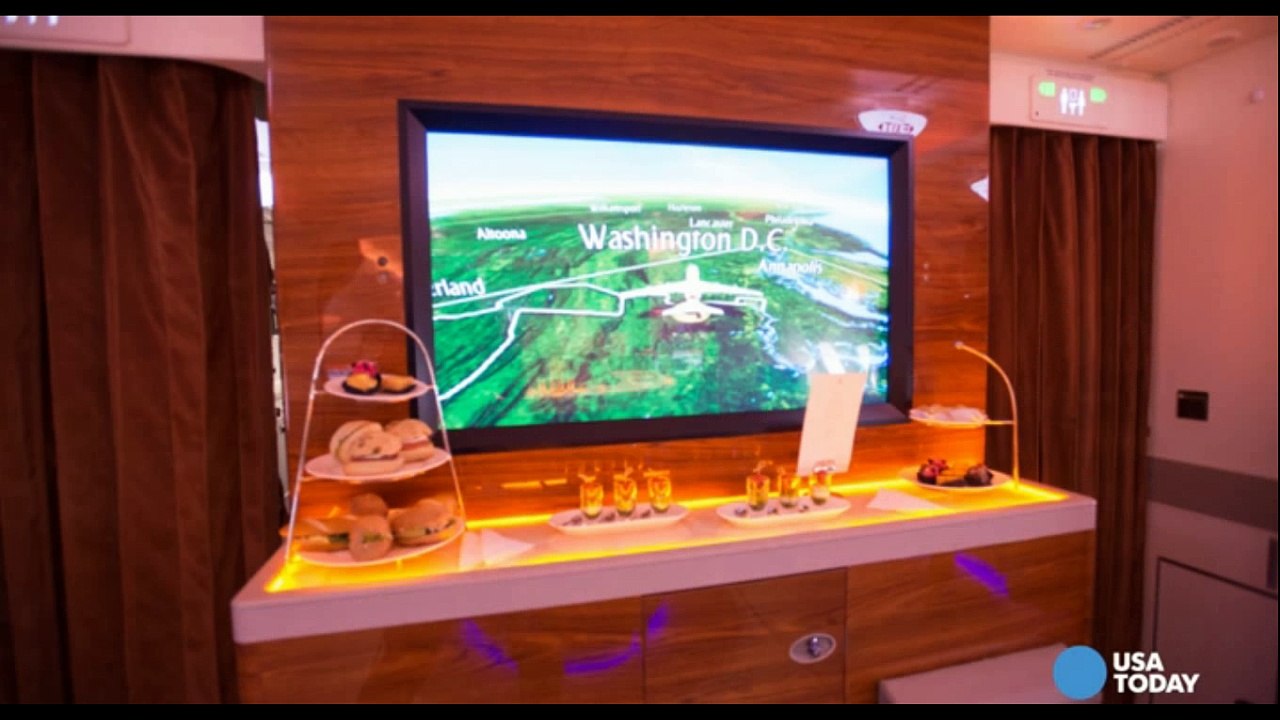 Exhibition du A380 d'EMIRATES à Washington