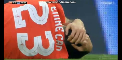 Emre Can Horror FOUL | Liverpool 0-0 Manchester City 28/02/2016