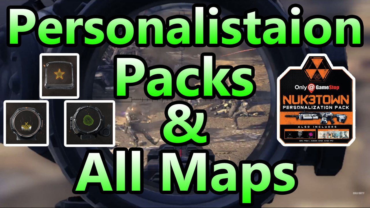 Nuk3town Personalisation Pack & All 12 Maps (BO3 INFO)