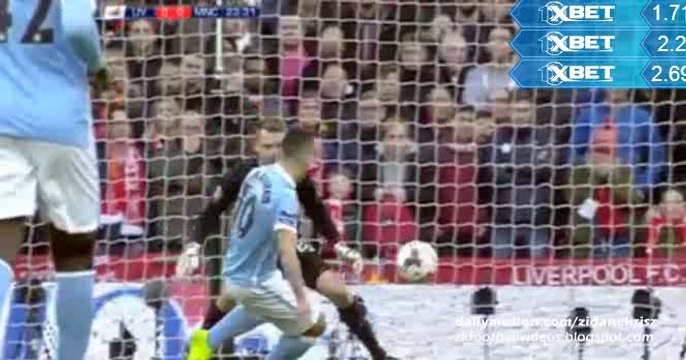 Simon Mignolet Fantastic Save Sergio Agüero Chance - Liverpool v. Manchester City (Capital One Cup) 28.02.2016 HD