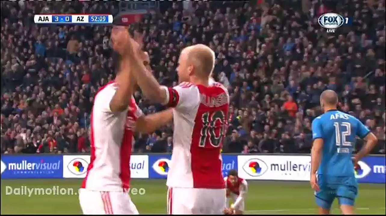 Davy Klaassen Goal HD - Ajax 3-0 Alkmaar - 28-02-2016