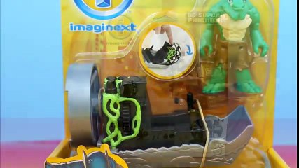 Imaginext K.Croc Fisher Price tries to eat Lightning McQueen Batman saves him
