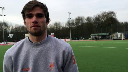 Maxime Capelle après son triplé et la victoire du Watducks face à l'Héraklès (5-1)