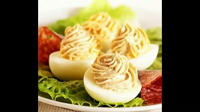 Яйца, фаршированные сырным кремом