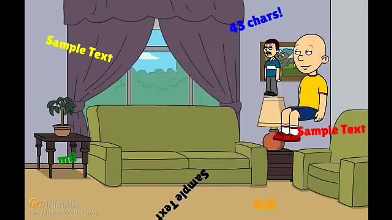 Caillou Says Gibberishes And Gets Grounded