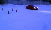 Центр экстремального вождения Карбон зимняя тренировка в Киеве.  PORSCHE 911