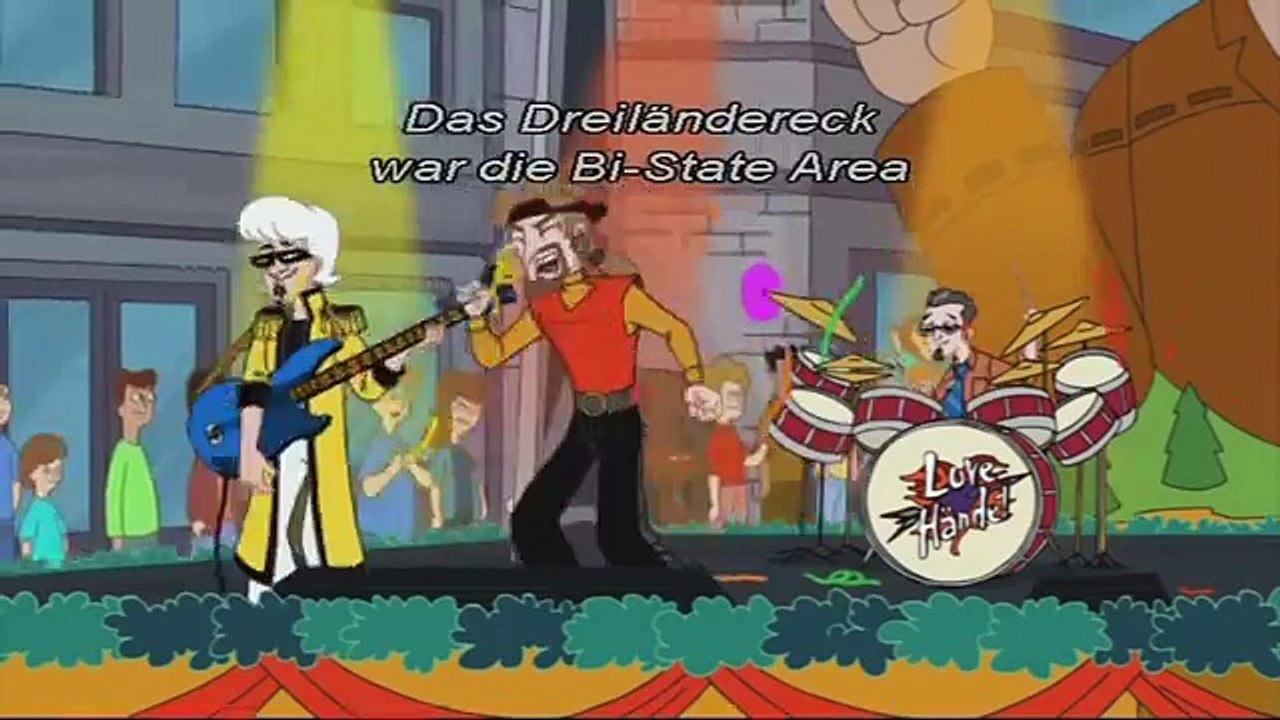Phineas und Ferb-Song Der Tri-State-Area Vereinigungstag (with Lyrics)