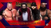 WWE Raw Brock Lisner, Weighbrite, Brock lisner Brutal fight ,Handicap One On Three Tag