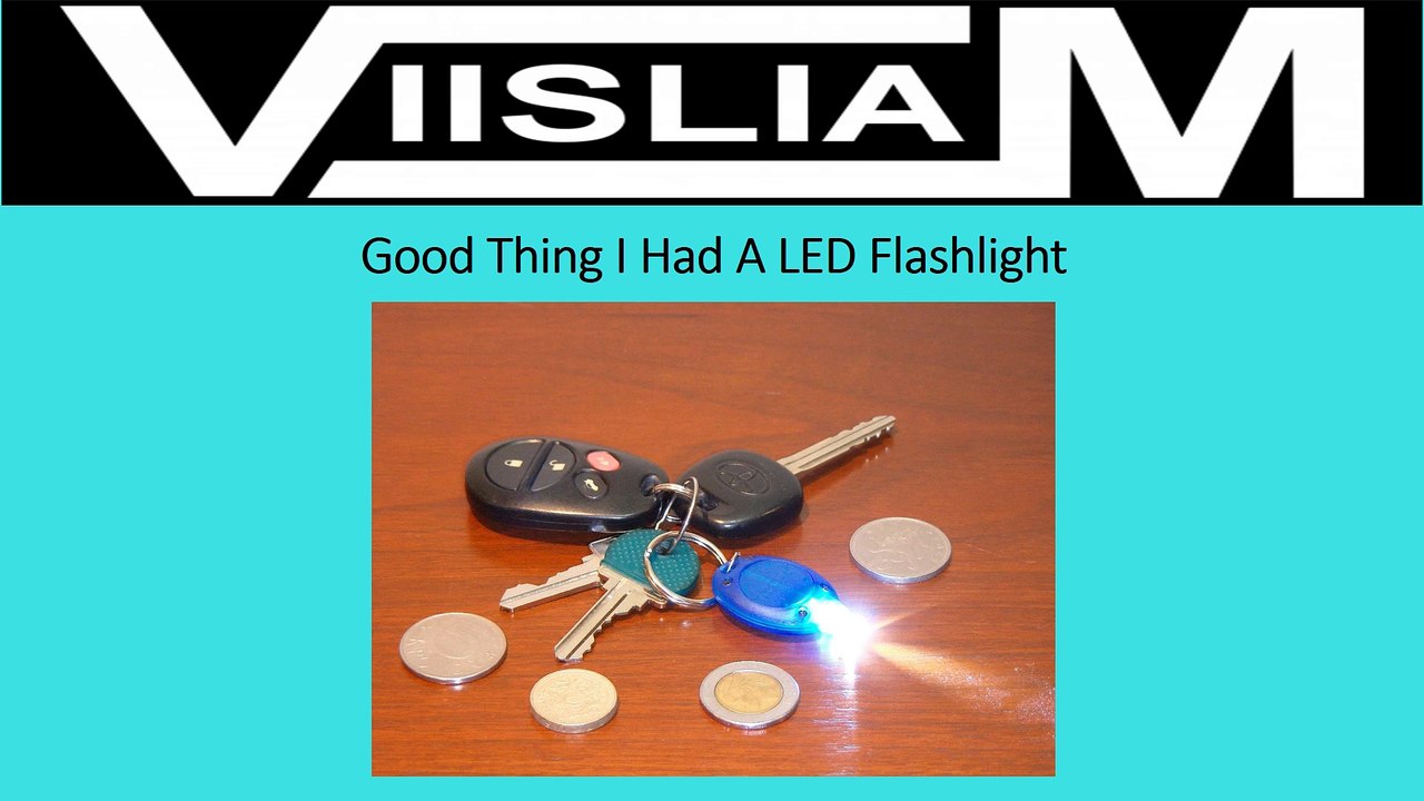 Good Thing I Had A LED Flashlight
