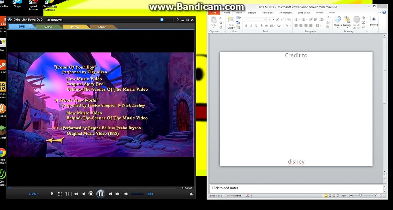 aladdin dvd menu walkthrough