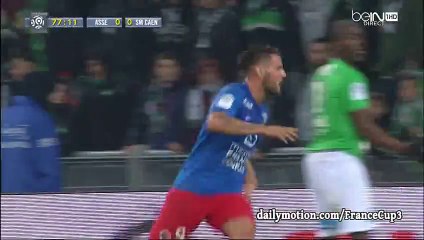 Andy Delort Goal HD - St. Etienne 0-1 Caen - 28-02-2016
