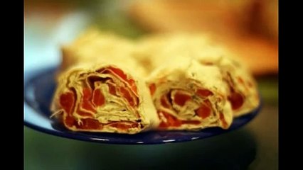 Рулет с сыром и семгой