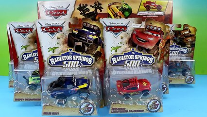 DIsney Pixar Cars The Radiator Springs 500 12 Race Cars & Off Road Rally Race Track Set Unboxing