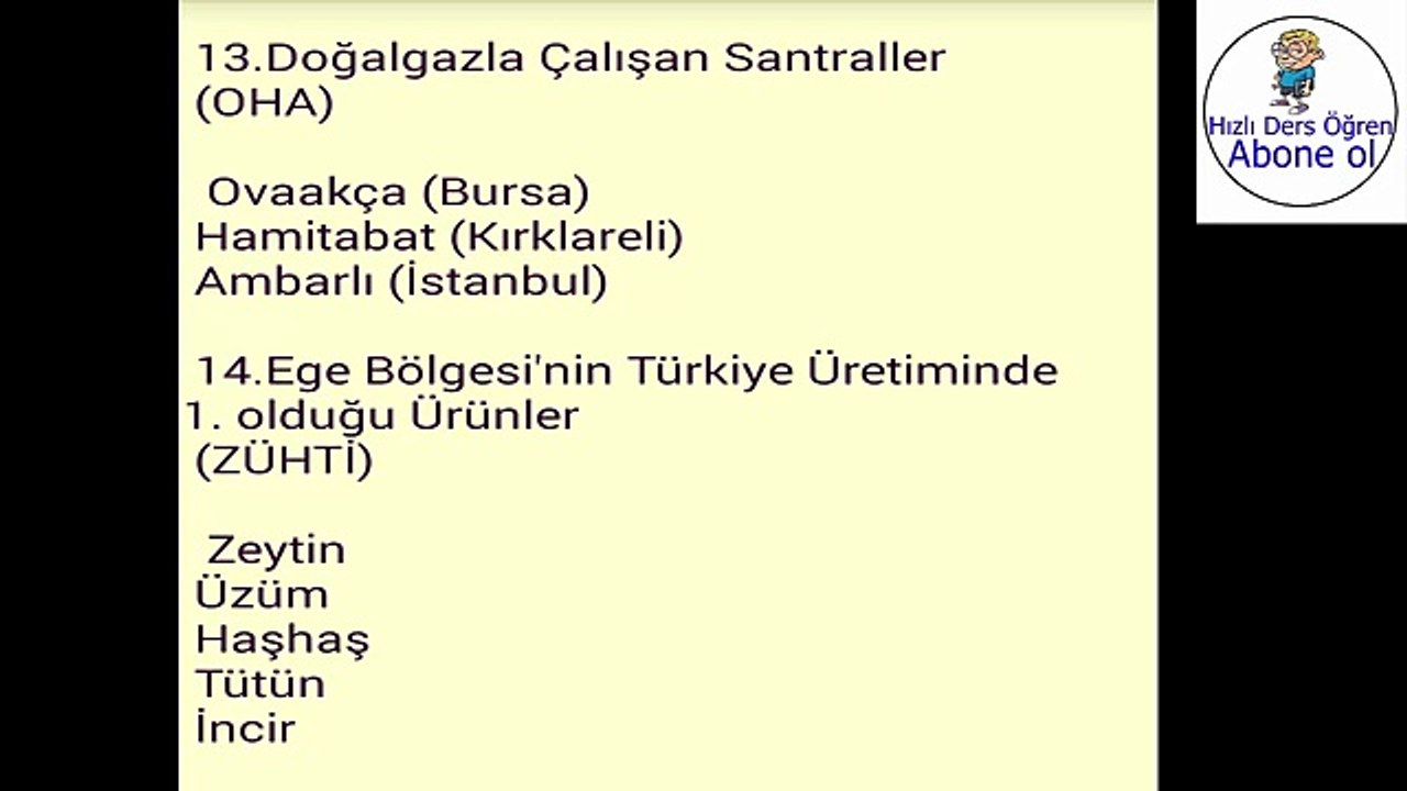 3.5 Dk'da 5 Tane Cografya Kodlaması YGS-LYS 3.Bölüm