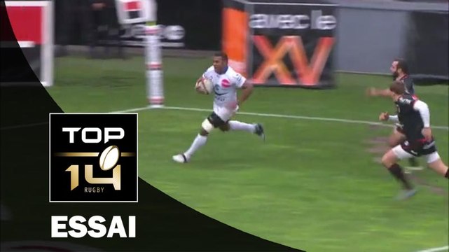 TOP 14 – Toulouse – Montpellier : 29-31 – Essai 1 Timoci NAGUSA (MHR) – J16 – saison 2015-2016