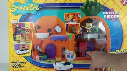 SPONGEBOB SQUAREPANTS PINEAPPLE HOUSE Playset SpongeBob Toy Review Family Friendly Video