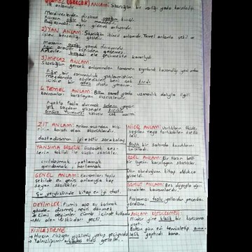 5 Dk'da Sözcükte Anlam Türkçe YGS-LYS