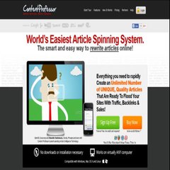 Content Professor - The World's Best Web Based Article Spinner Rewriter