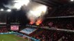 Fans Charleroi reaction after goal Standard Liège (FULL HD)