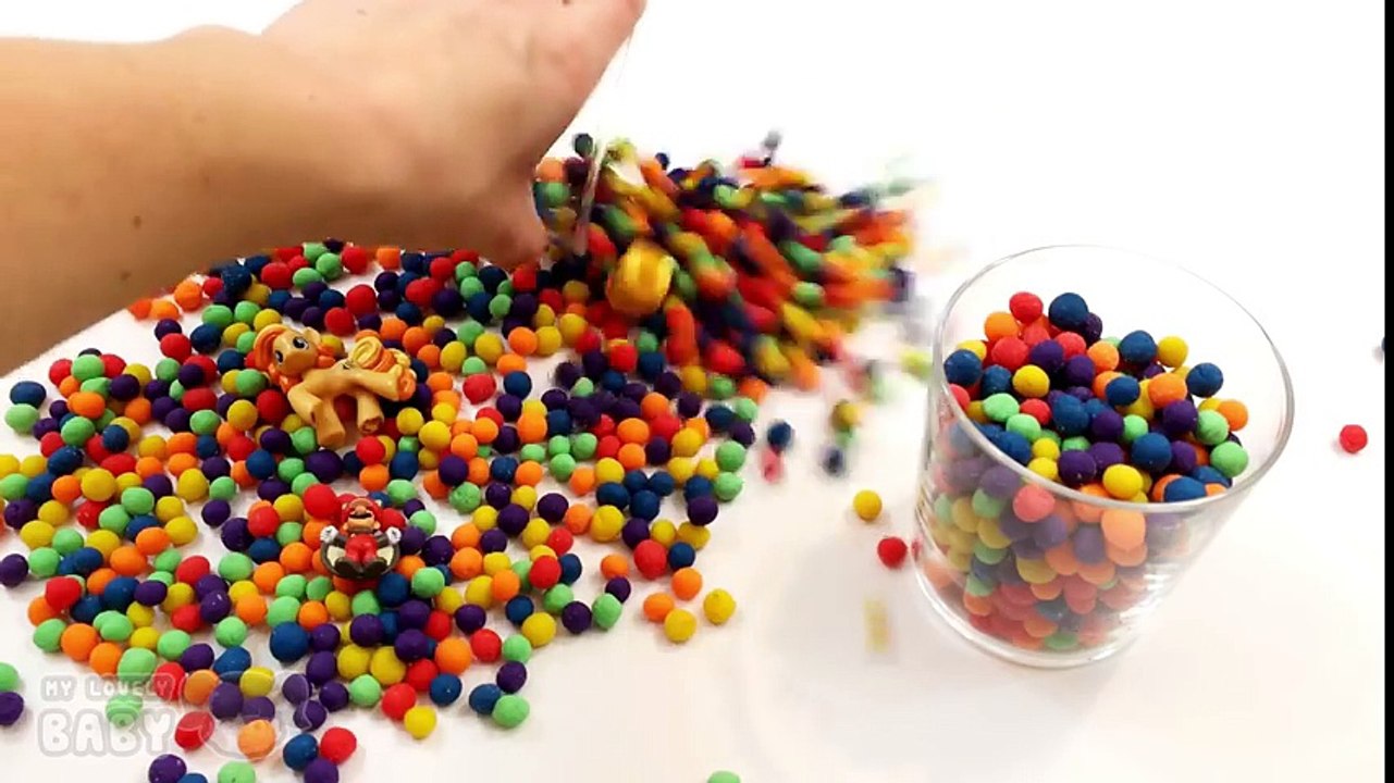 DIPPIN' DOTS Play Doh Plasticine Surprise Toys - PEPPA PIG + HELLO KITTY + MLP