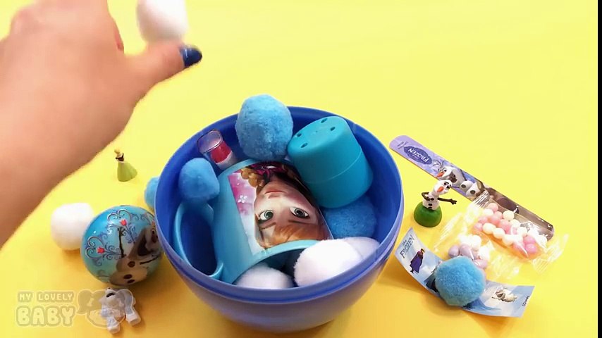 Disney Frozen Giant Surprise Egg Video - Elsa + Anna + Olaf Surprise Toys Eggs