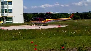 Start Bell 412 Intensivhubschrauber